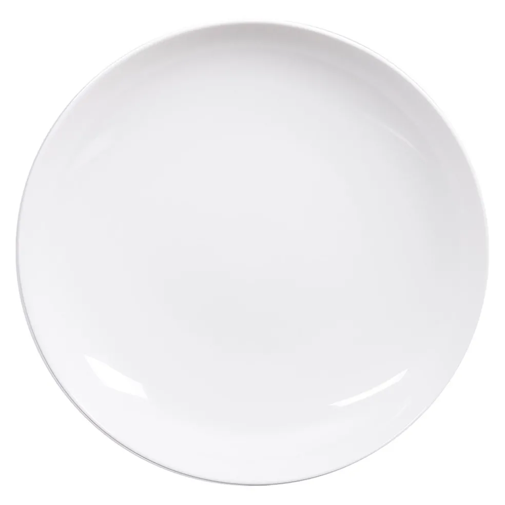 Assiette calotte en porcelaine blanc d21.5cm - selena