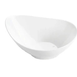 Assiette calotte en porcelaine blanc d19cm - Galet