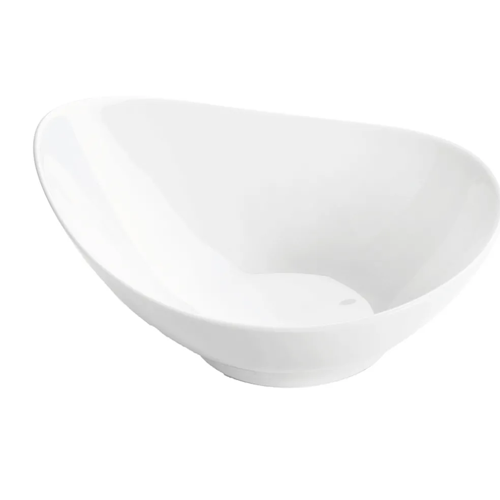 Assiette calotte en porcelaine blanc d19cm - Galet