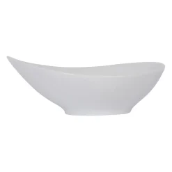 Assiette calotte en porcelaine blanc d19cm - Galet
