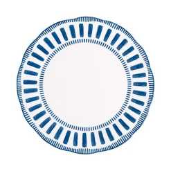 Assiette calotte en porcelaine bleu d22cm - Napoli