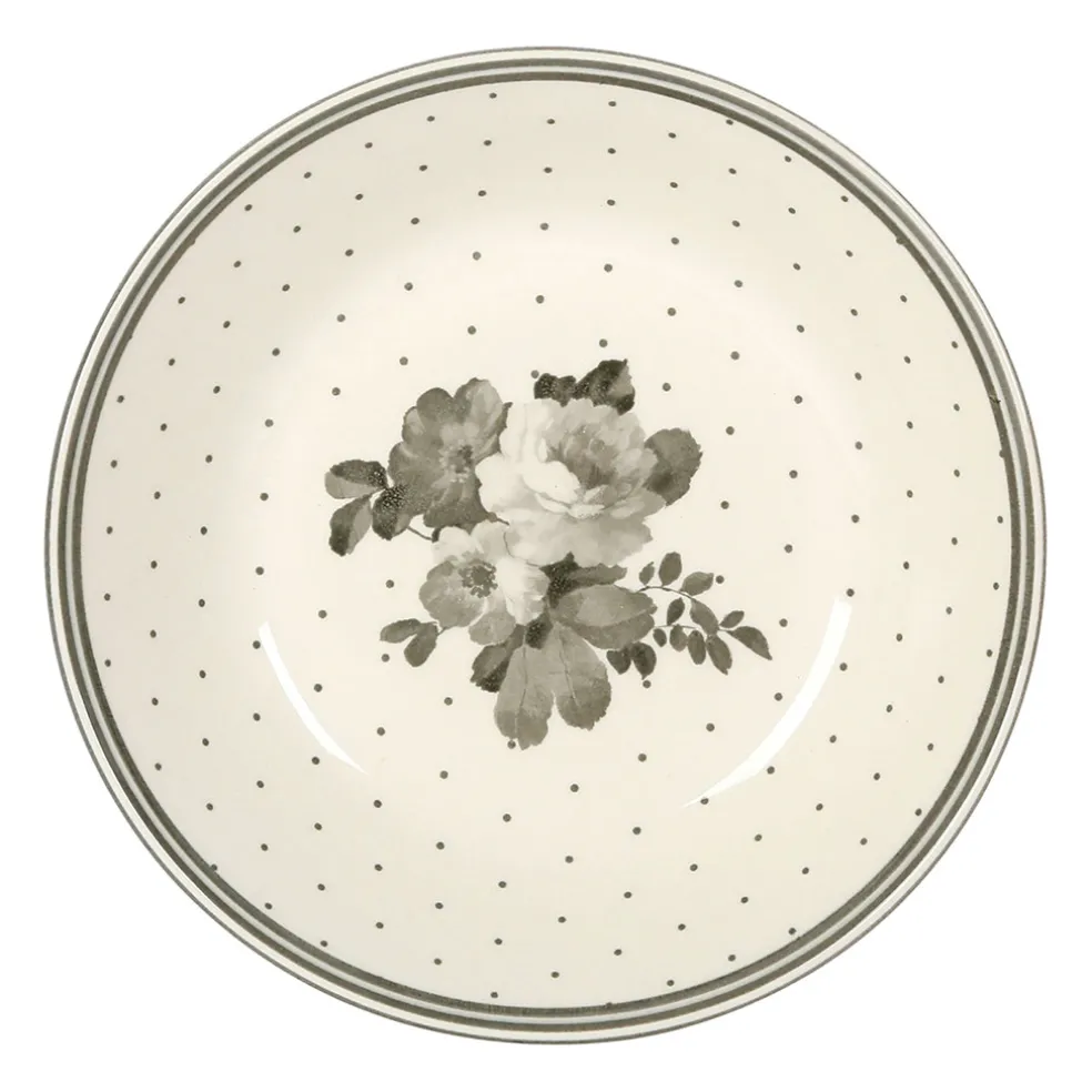 Assiette creuse en faïence sauge d20cm - josephine