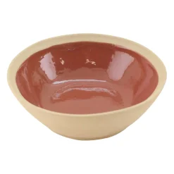 Assiette creuse en grès tomette d18cm - Jade