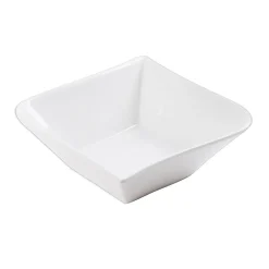 Assiette creuse en porcelaine blanc d15.5cm - melody