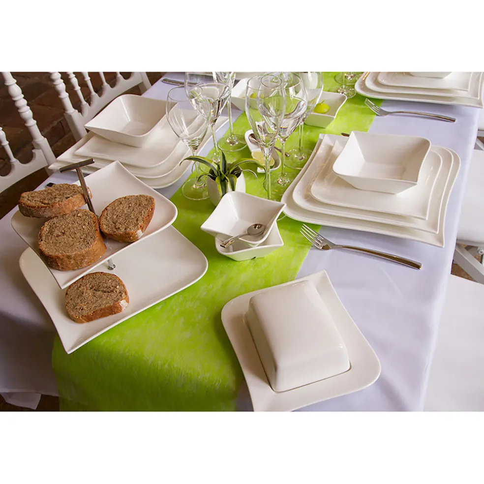 Assiette creuse en porcelaine blanc d15.5cm - melody