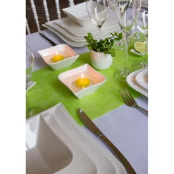 Assiette creuse en porcelaine blanc d15.5cm - melody