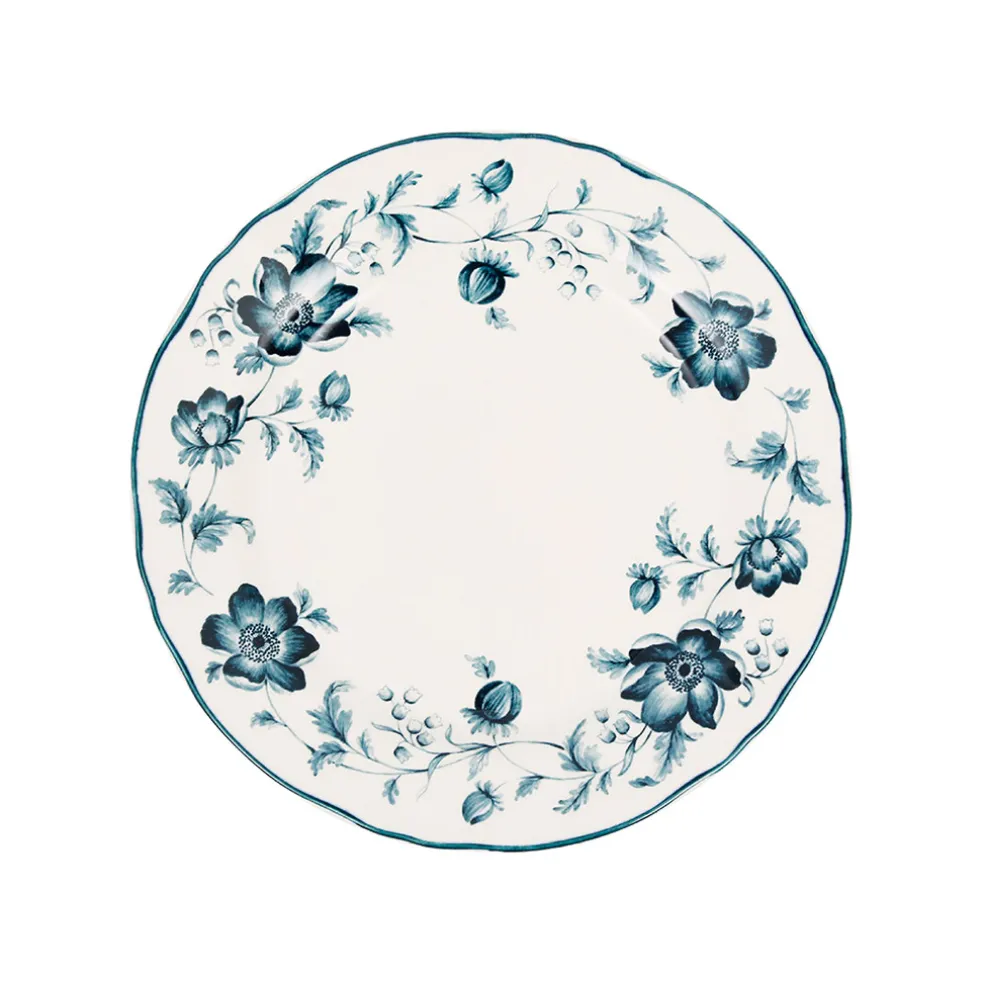 Assiette de dessert en faïence bleu d20.5cm - Margaux