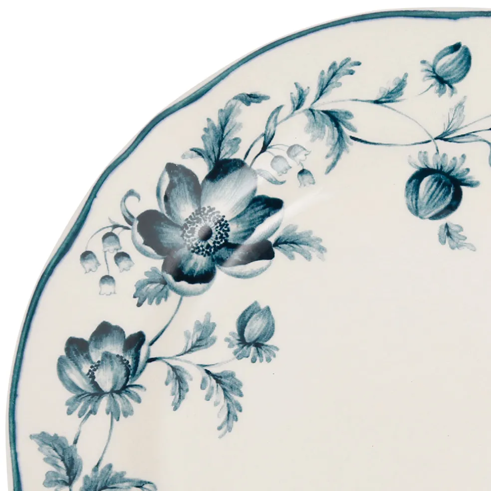 Assiette de dessert en faïence bleu d20.5cm - Margaux