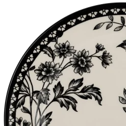 Assiette de dessert en faïence noir d20cm - Lison