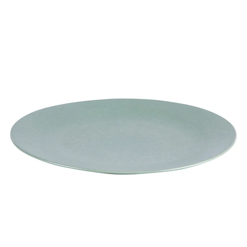 Assiette de dessert en grès sauge d21cm - Vesuvio