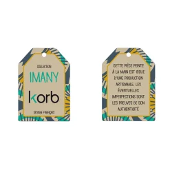 Assiette dessert en grès jaune d21cm - imany