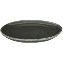 Assiette en grès vert d21cm - black forest