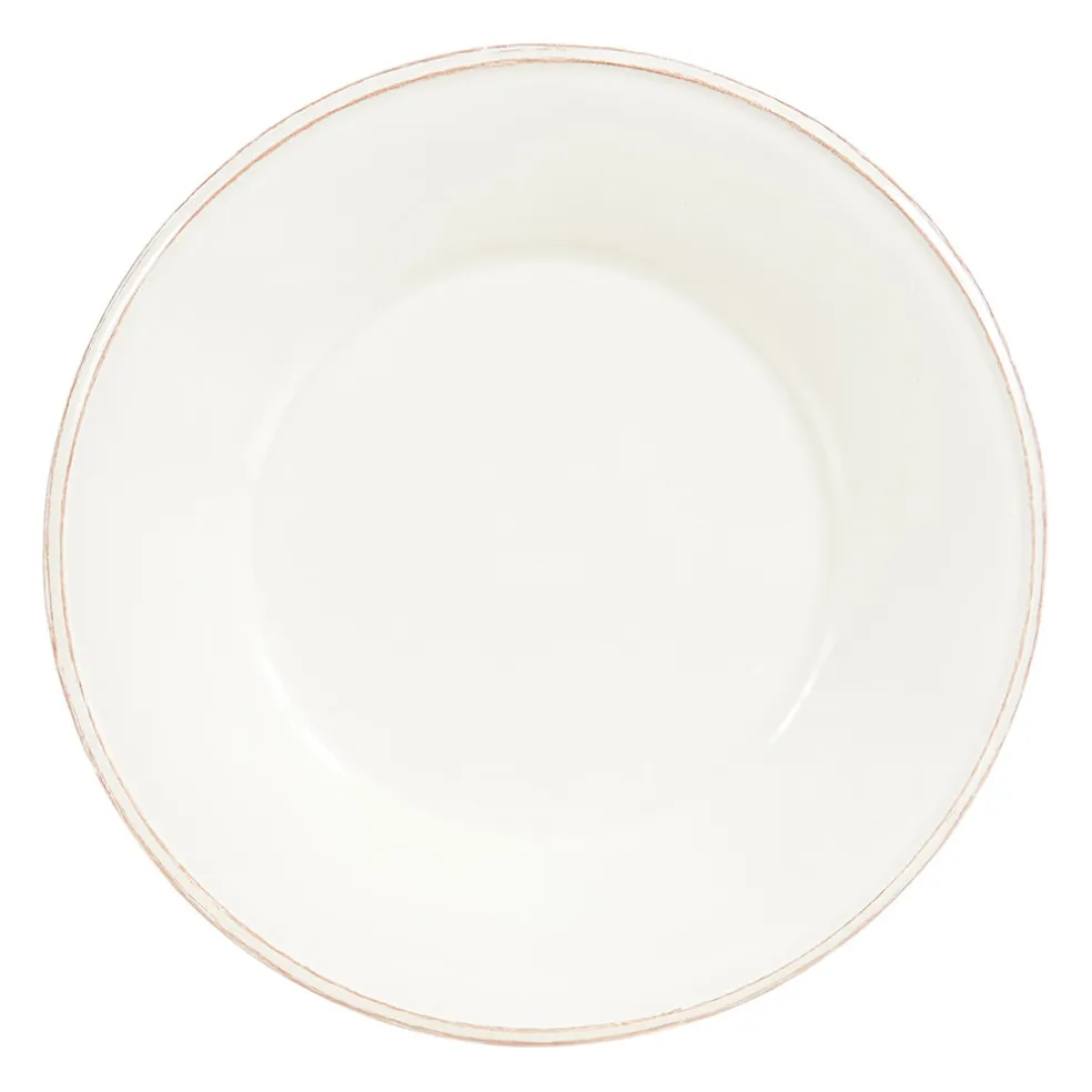 Assiette plate en faïence ivoire d28.5cm - constance