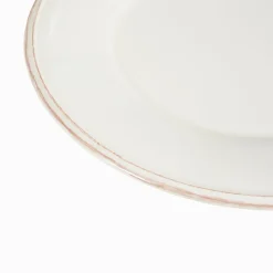 Assiette plate en faïence ivoire d28.5cm - constance