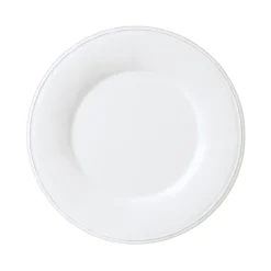Assiette plate en faïence blanche d28.5cm - constance