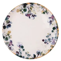 Assiette plate en faïence blanc d27.5cm - Garden