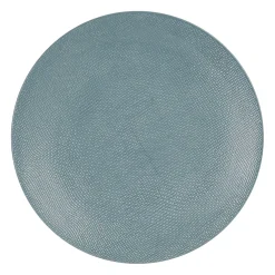 Assiette plate en gres bleu d27cm - vesuvio