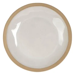 Assiette plate en grès blanc d28cm - Jade
