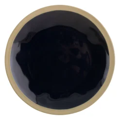 Assiette plate en grès bleu marine d28cm - Jade