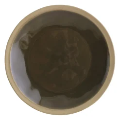 Assiette plate en grès kaki d28cm - Jade