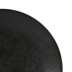 Assiette plate en grès noir d27cm - Vesuvio