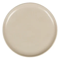 Assiette plate en grès sable d27cm - Ingrid
