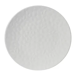 Assiette plate en porcelaine blanche d27cm - Oasis