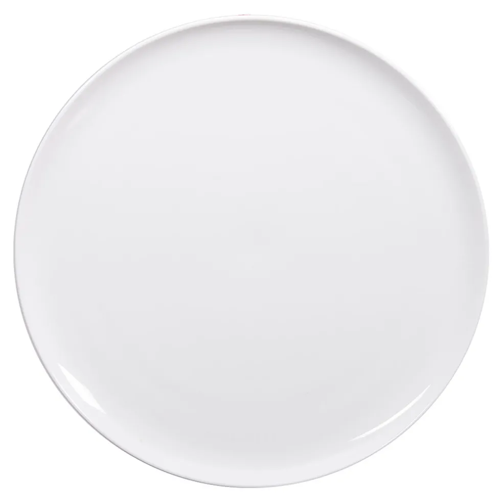 Assiette plate en porcelaine blanc d26.5cm - selena