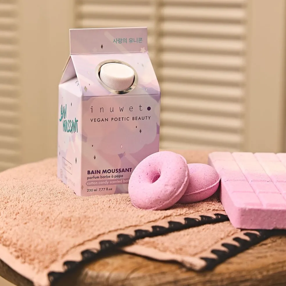 Bain moussant naturel et végan parfum barbe à papa 230ml