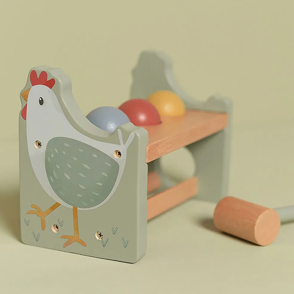 Banc à marteler en bois - Little Farm