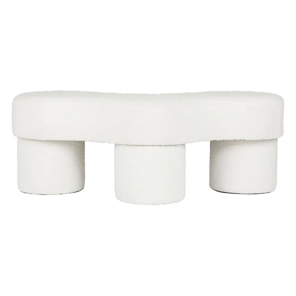 Banc bouclette et fer blanc - Organic