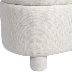 Banc coffre en tissu écru - Tessia