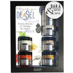 Bar à sels avec moulin intégré