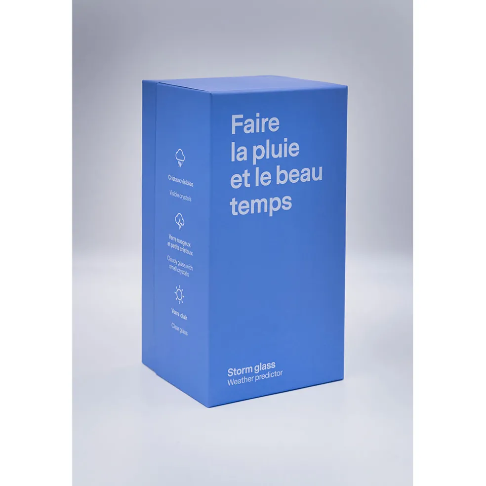 Baromètre Storm glass prédiction du temps