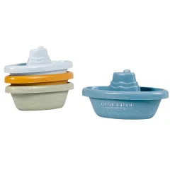 Bateaux de bain à empiler bleu