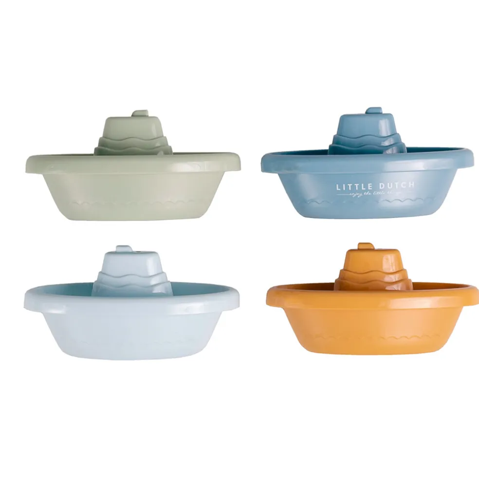 Bateaux de bain à empiler bleu