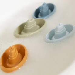 Bateaux de bain à empiler bleu