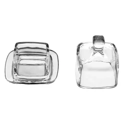 Beurrier carré beurrier Transparent en Verre
