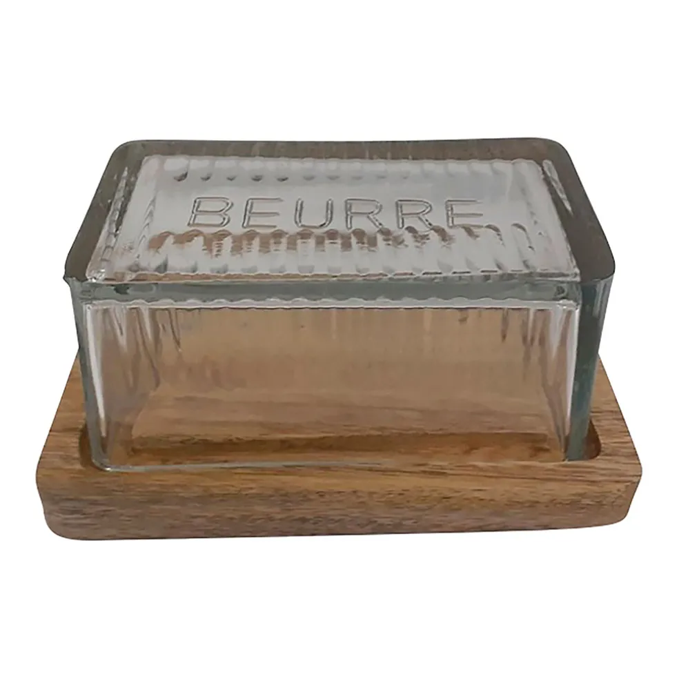 Beurrier en verre et manguier - grand office