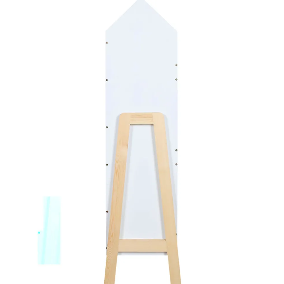 Bibliotheque gabriel blanc en pin