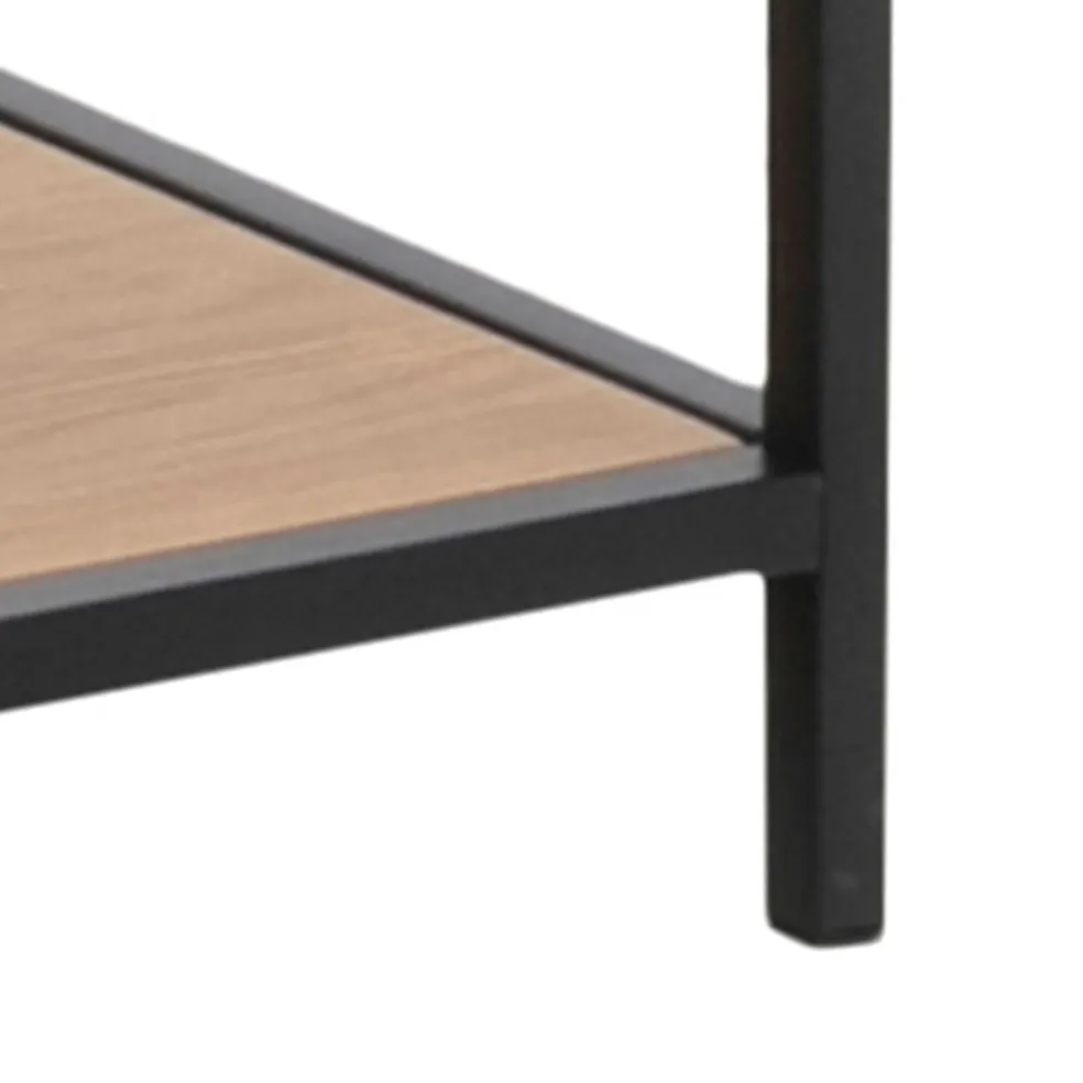 Bibliotheque industrielle en métal et chêne - Senzo