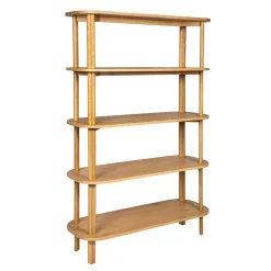 Bibliothèque siro en chêne naturel 110x40xh170cm