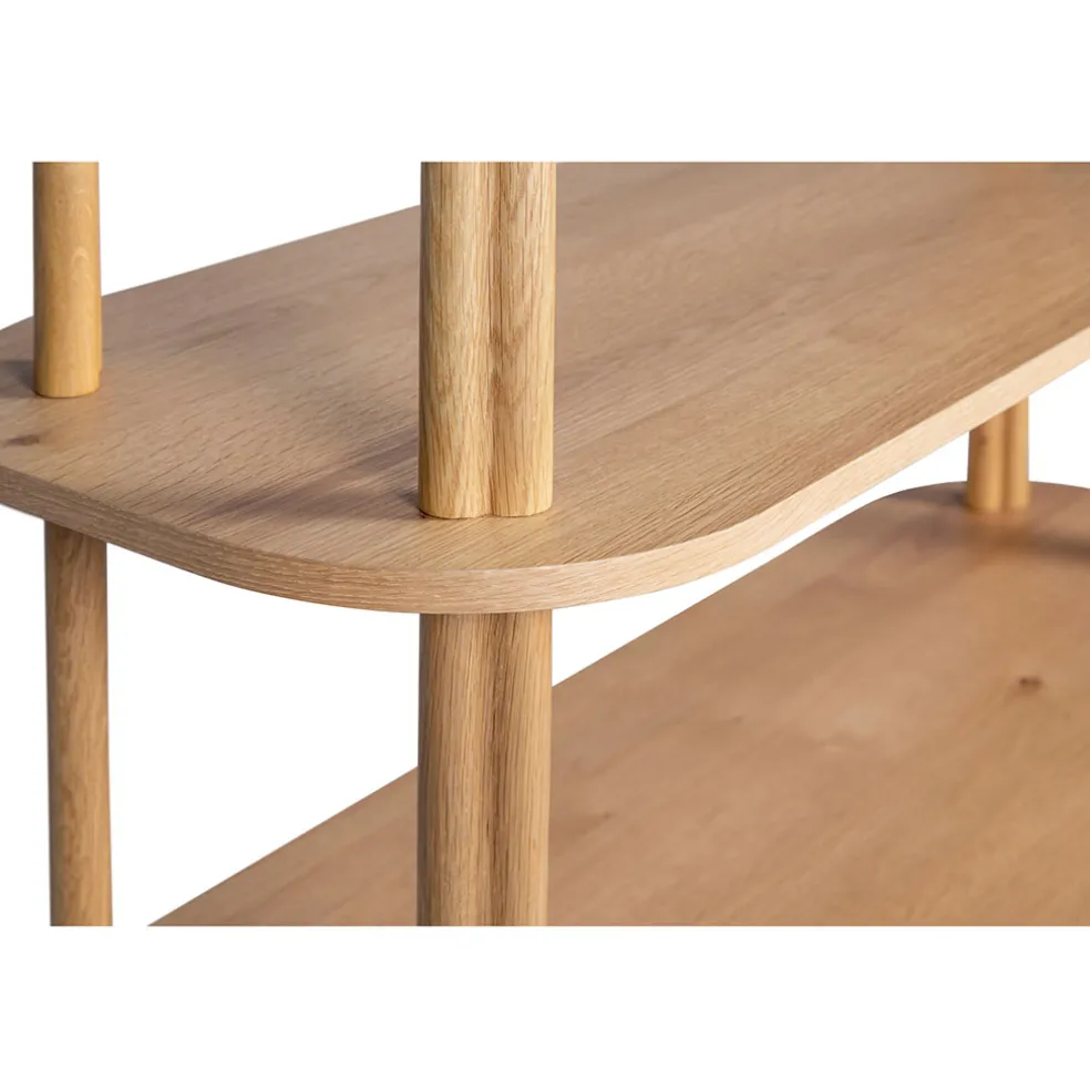 Bibliothèque siro en chêne naturel 110x40xh170cm