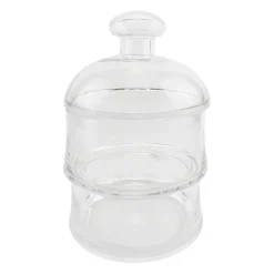 Bocal en verre avec couvercle d18cm - Marnay