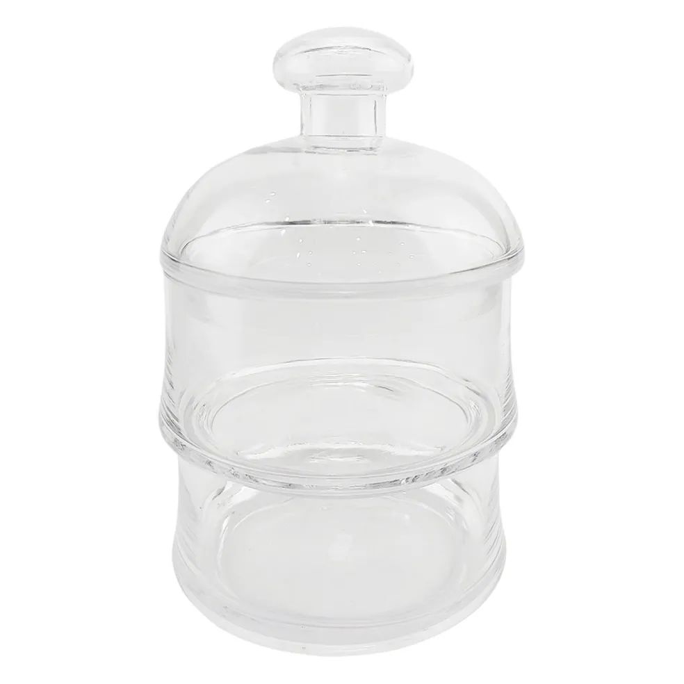 Bocal en verre avec couvercle d18cm - Marnay