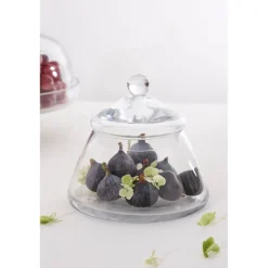 Bocal en verre avec couvercle d21cm - Angele