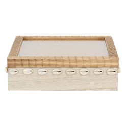 Boite à thé 9 compartiments sable et coquillages - sand