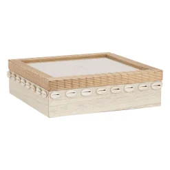 Boite à thé 9 compartiments sable et coquillages - sand