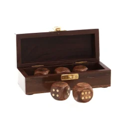 Boite a des en bois 16x5xh5cm