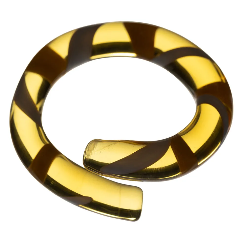 Boite de 6 ronds de serviette en verre multicolore - Colorea